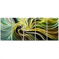 Metal Artscape 59 X 24 in Magic Swirl 5Paneled Handmade Metal Wall Art MA10032